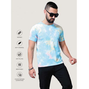 Tie And Dye Round <b>Neck</b> <b>TShirt</b> 180 GSM <b>High</b> Quality Soft Comfortable Durable Breathable Casual Wear Perfect For Men - Product Image 5