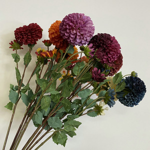 Dahlias artificiels Suzume II, couleurs mélangées, 30cm-100cm, toucher naturel, pour mariage, décoration intérieure, arrangement floral - Product Image 3