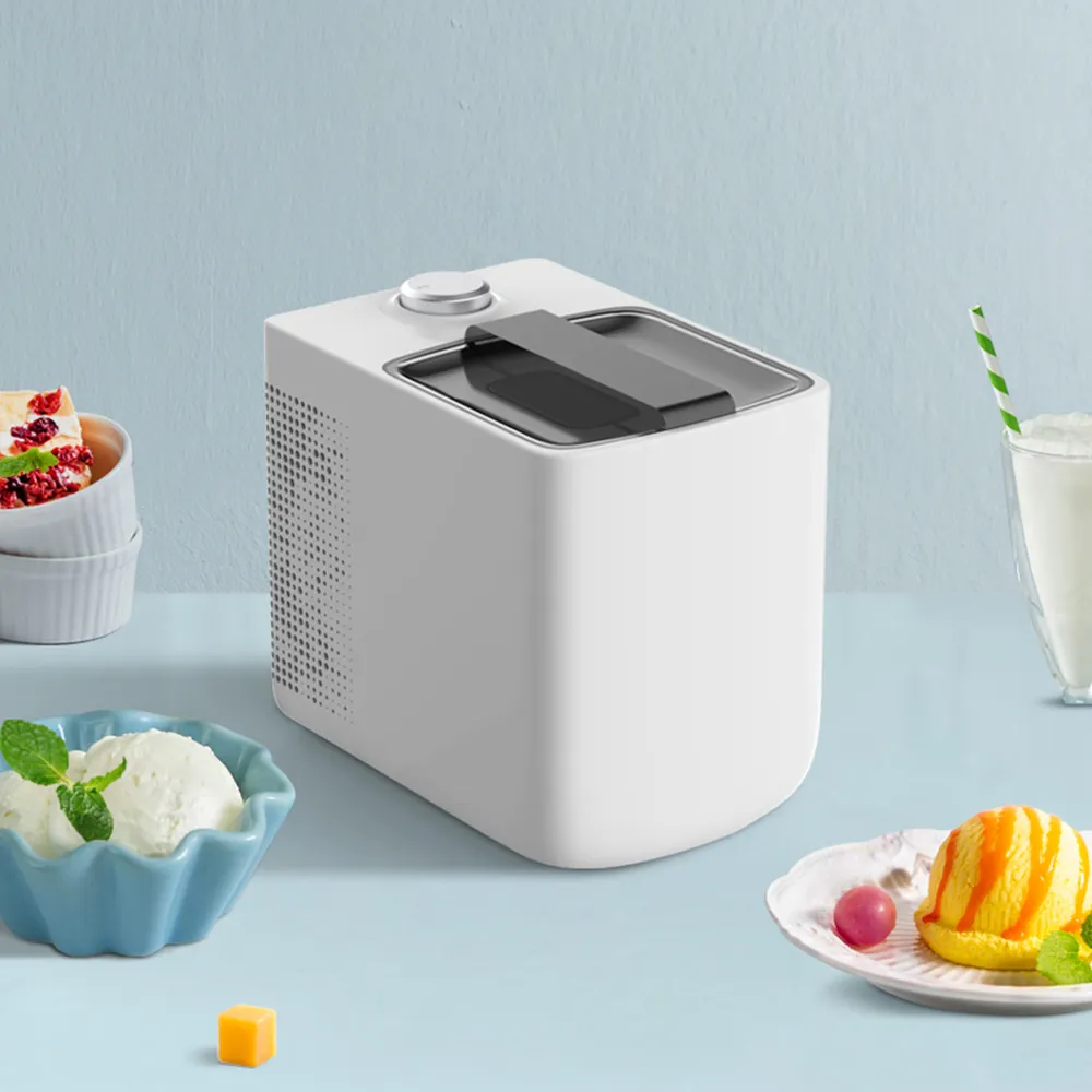 Üretici taşınabilir ev yapımı otomatik yumuşak dondurma makinesi elektrikli tatlı dondurulmuş meyve dondurma yapma makinesi