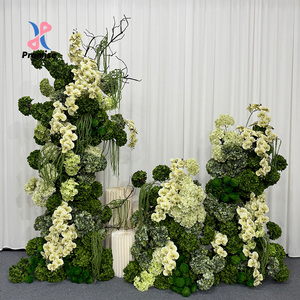 PROMISE Nouvel arc de pilier de fleur artificielle verte conçue pour la décoration de mariage - Product Image 1