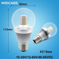 Ampoule LED B22 DC10-85V universelle 7W, dissipateur thermique en aluminium super lumineux pour système solaire, batterie de stockage, éclairage d'urgence