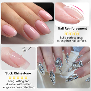 BORN PRETTY OEM Logo personnalisé 5 en 1 Gel colle à ongles en gros utilisé pour le renforcement des ongles, gel 3D effet vague, <span class=keywords><strong>poudre</strong></span> chromée à frotter - Product Image 3