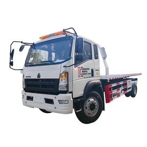 Usine <span class=keywords><strong>pas</strong></span> <span class=keywords><strong>cher</strong></span> un remorquage deux corps de camion de dépanneuse de lit plat de 8 tonnes 10 tonnes - Product Image 1