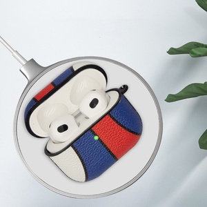 เคสหนัง PU แฟชั่น ระบายอากาศได้ดี หรูหรา สำหรับ Pro2 และ AirPod4 <span class=keywords><strong>Gen3</strong></span> ผลิตในกวางตุ้ง ประเทศจีน - Product Image 3