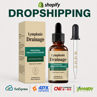 Gotas Herbales para Drenaje Linfático, Suplemento Líquido Tradicional para el Apoyo Circulatorio, OEM, ODM, Marca Privada, Dropshipping