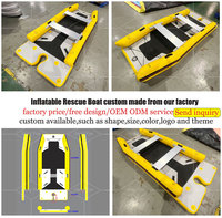 Prix usine Sauvetage Ponton Gonflable Bateau Plongée Robuste Grand Bateau De Sauvetage Gonflable En PVC À Vendre