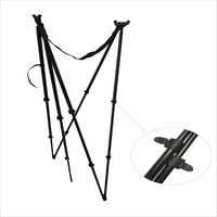 Bâton de chasse à 5 pieds réglable en hauteur (de 95 cm à 175 cm) avec une jambe supplémentaire