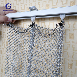 Dekoratif Paslanmaz Çelik Tel Örgü Perde, Otel Lobisi ve Restoran Bölmesi İçin - 304/316L Özel Boyut - Product Image 4