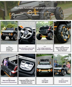 Jouets pour enfants en gros directement de l'usine, <span class=keywords><strong>mini</strong></span>-voiture électrique pour les 2-4 ans, double commande à distance, voiture en plastique à 4 roues alimentée par batterie - Product Image 4