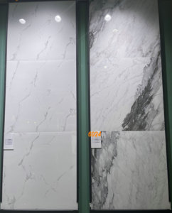 Azulejos de porcelana de <span class=keywords><strong>gres</strong></span> cerámico pulido blanco de Carrara de 8mm 60x60cm Azulejos y pisos de pared de habitación <span class=keywords><strong>interior</strong></span> modernos - Product Image 5