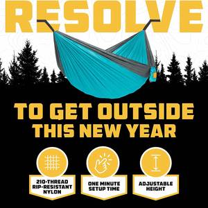 Manufacturer Camping <b>Hammock</b> Custom logo Hiking Gear Ultralight Foldable Parachute Nylon Outdoor Portable Double <b>Hammock</b> Swing - Product Image 3