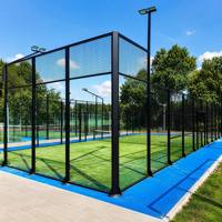 Cancha de Pádel Deportiva de Alta Durabilidad con Postes de Acero Galvanizado, Tamaño Personalizado, Precio de Fábrica, Hecha en Hebei