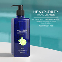 Nettoyant pour les mains à usage intensif de marque privée savon liquide pour l'élimination facile de l'huile avec des ingrédients naturels doux