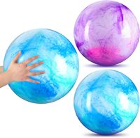 Ballon de piscine et de plage gonflable en PVC de 0,18 mm d'épaisseur, motif marbre, avec logo personnalisé, taille 9 pouces, lumineux, pour la natation - Vente en gros à chaud