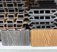 Planche de clôture en WPC 3D gaufrée pour balcon et villa, résistante à l'eau, installation facile, longueur et couleurs personnalisables, usine chinoise
