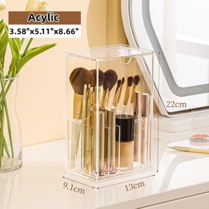 Manufacturer Custom Modern <b>Stackable</b> Anti-Rust Sliding Shelf Makeup Brush Cosmetic <b>Drawer</b> Organizer Eco-Friendly Acrylic for - Product Image 6