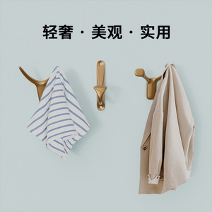 Baina Hardware Aluminum Alloy <b>Wall</b> <b>Hooks</b> Modern Animal Shape Rust Resistant Coat Hat <b>Rack</b> For Bathroom Cabinet Door - Product Image 3