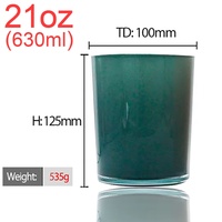 FENGJUN personnalisé crème verre bougie pot élégant mariage populaire opaque verre conteneur Posh autocollants pour noël cire de soja