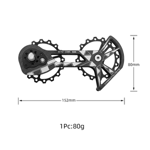Desviadores traseros de bicicleta de fibra de carbono con rueda guía de polea 16T para juego de ruedas guía WAKE - Product Image 3