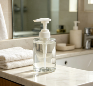 Venta al por mayor de fábrica: Bomba dispensadora de loción 33/410 de 4 cc con tapa acanalada blanca para botella de líquido de limpieza diaria, color personalizado disponible - Product Image 3