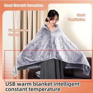 Portable Wearable Electric Blanket Three Speed Temperature Control Graphene Infrared <b>Heat</b> Blanket with Digital Display - Product Image 6