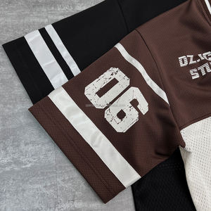 Chemises de football de haute qualité du printemps T-shirt surdimensionné Boxy personnalisé Fabricant d'impression T-shirt Streetwear lourd pour hommes - Product Image 4