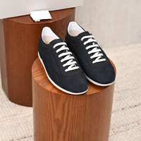 Chaussures de course rétro en daim de luxe pour hommes, baskets décontractées basses vintage pour un usage quotidien