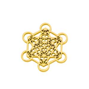 大天使メタトロンキューブチャームジュエリー作りネックレスDIYペンダント卸売アクセサリー用ステンレス鋼チャーム - Product Image 5