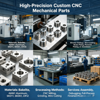 Piezas de Control Numérico CNC con Absorción de Impactos, Accesorios de Amortiguación Industriales Personalizados Según se Requiera