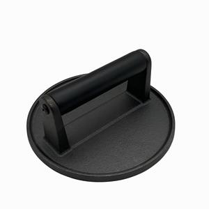 Prensa para Hamburguesas de Hierro Fundido, Redonda, con Borde Plano, para Hamburguesas Crujientes, Herramienta para Parrilla y Plancha - Product Image 1