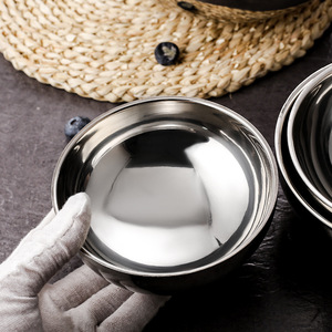Stainless Steel Bowl Double Walled Thickened Heat Insulating Soup Bowl For Home Child Adult Use - Product Image 1