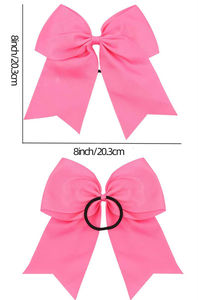 बच्चों के हेडवियर धनुष स्क्रूकी 8-इंच चीयरलीडर डोवैल मछली रबर बैंड को अनुकूलित करें - Product Image 3