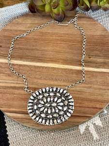 Collar de Plata de Ley Hecho a Mano con Piedras Naturales de Caballo Salvaje para Hombre y Mujer - Product Image 2