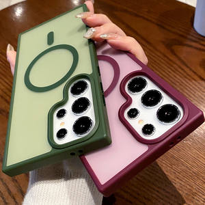 Funda de teléfono magnética de acrílico translúcido esmerilado brillante mate para Samsung Galaxy S24 Ultra S25 S23 <span class=keywords><strong>S22</strong></span> S21 funda trasera a prueba de golpes - Product Image 5