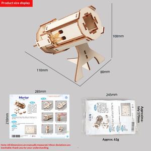 Mortier en bois <span class=keywords><strong>scientifique</strong></span> et technologique, modèle d'expérimentation manuel DIY, jouet d'invention pour enfants et garçons - Product Image 4