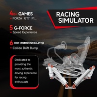 Simulateur de course professionnel avec plateforme 6DOF, retour de force haut de gamme pour PC/PS5/Xbox, configuration de jeu de course à mouvement complet