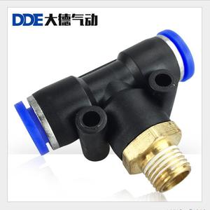 ข้อต่อลมแบบเร็ว Dde Pneumatic Quick Connect Fitting รุ่น Pb6 01 แบบสามทาง 12 04 เกลียวนอก 8 02 ข้อต่อสายลม 10 03 สำหรับอุปกรณ์เครื่องจักรกล - Product Image 4