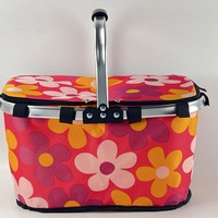 Panier de pique-nique extérieur pour aliments et boissons, sac isotherme pliable et grand format de 30L