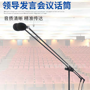 Shile Ye-09 Floor <b>Stand</b> Choir Microphone Dual Pole Gooseneck 1270mm Stage Conference Speech Microphone - Product Image 2