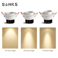 Lampes à Spot Led COB ajustables de haute qualité, 2 pièces, 3W 5W 7W 10W 12W 15W 20W 30W