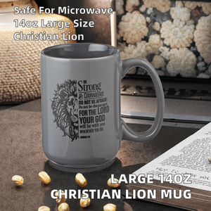 <b>Large</b> Christian Art Gifts Porcelain <b>Mug</b>-Microwave Dishwasher Safe Coffee/Tea Heart Design Brown/Black 401-500ml Back School - Product Image 2