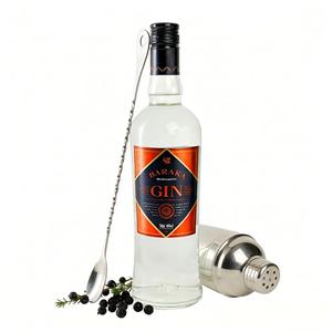 Ginebra Baraka Premium con 40% de Alcohol por Volumen |   7 <span class=keywords><strong>Botanicals</strong></span>, Doble Destilación, 700ml, Certificado ISO, Marca BaoChen para Venta al por Mayor B2B - Product Image 1