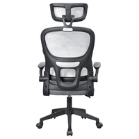 Vente en gros Chaise pivotante ergonomique au design simple avec appui-tête Chaise de bureau en maille à hauteur réglable