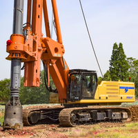 Foreuse rotative hydraulique et machine à pieux JOVE JVR360Z avec moteur de pompe et engrenages - Faible coût d'entretien