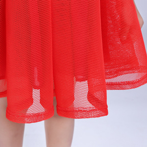 Vestido de fiesta rojo de gasa y georgette de alta calidad, nuevo y popular - Product Image 4