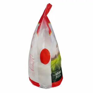 Sac tissé de polypropylène de catégorie comestible contenant le sac en plastique du maïs 25KG 50KG de riz avec la bonne qualité