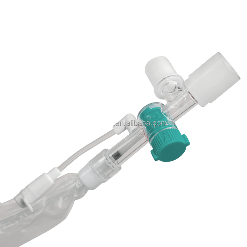 Catéter de succión médica desechable estéril para hospital Catéter de succión cerrado con marca de 72 horas Catéter de succión de esputo