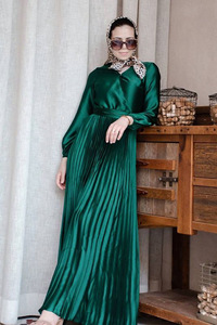 <span class=keywords><strong>Robe</strong></span> <span class=keywords><strong>longue</strong></span> de tempérament à manches longues, serpillière, grande taille, vêtements pour femmes, <span class=keywords><strong>robe</strong></span> musulmane, <span class=keywords><strong>veste</strong></span>, vêtements islamiques - Product Image 3
