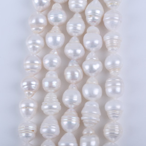 Perlas Sueltas Semiterminadas de Agua Dulce Natural al por Mayor, de 15 cm, 11-12 mm, en Forma de Hilo, para Manualidades - Product Image 4