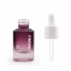 Emballage cosmétique en verre à bouton-poussoir <span class=keywords><strong>FINSPOT</strong></span> 15ml 30ml 50ml flacon compte-gouttes de sérum de luxe avec pompe compte-gouttes - Product Image 5